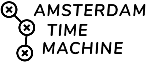 A logo reading Amsterdam Time Machine in black